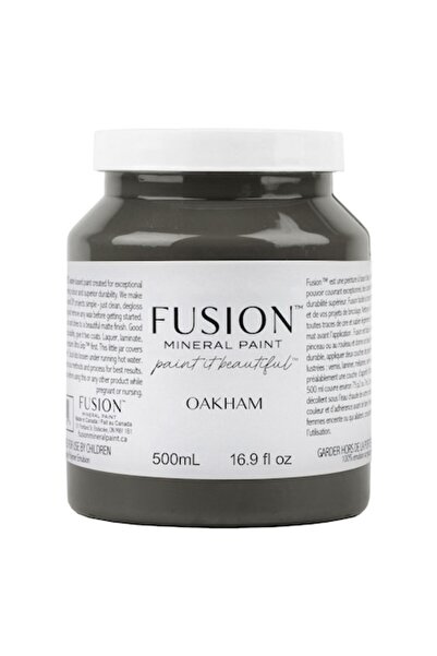Fusion Vopsea minerală pentru mobilier, Oakham, maro-cenușiu, finisaj mat, cu...