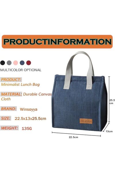 Winsoyya Lunch Bags for Women Men, Reusable Insulated Lunch Bag, Leakproof Co...