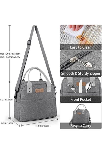 GENERAL Mylindde Lunch Bag, Insulated Lunch Bag for Women Men Kids, Reusable ...