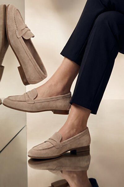 Modabuymus Χρώμα δέρματος Suede Γνήσιο Δερμάτινο Loafer Παπούτσια Γυναικεία Μ...