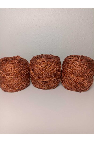 kartopya Taba Turuncu Karışımı Renkli Koton Örgü İpi 300gr(3x100 Gr)