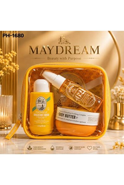MAYDREAM مجموعة العناية المتكاملة للجسم من – سر النعومة والإشراق الاستوائي