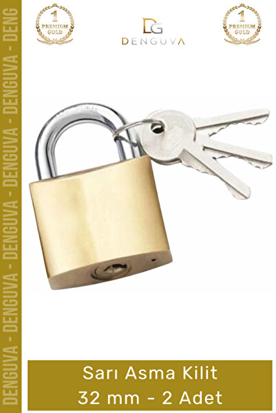 Denguva # Hasp Lock Brass Body Durable Professional Hardened Steel Shackle Ye...