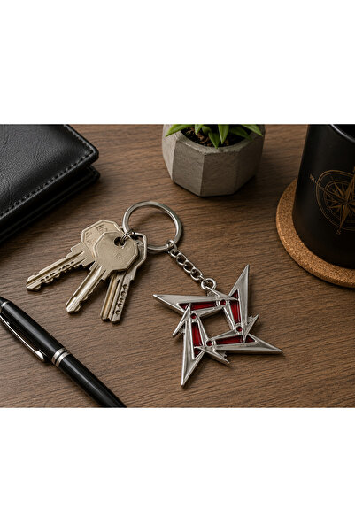 HER ŞEY NOTA www.herseynota.com Metallica Ninja Star Logo Metal Keychain – Gi...
