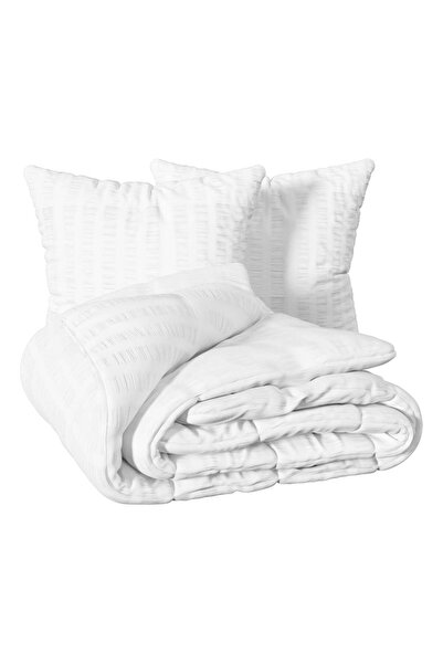 Atmosphera Set lenjerie de pat 3 piese "Irhia" - Alb, 260x240 cm