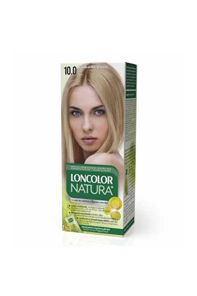 Loncolor Natura Set 3 x Vopsea de Par Permanenta Loncolor Natura, Nr. 10.0 Bl...