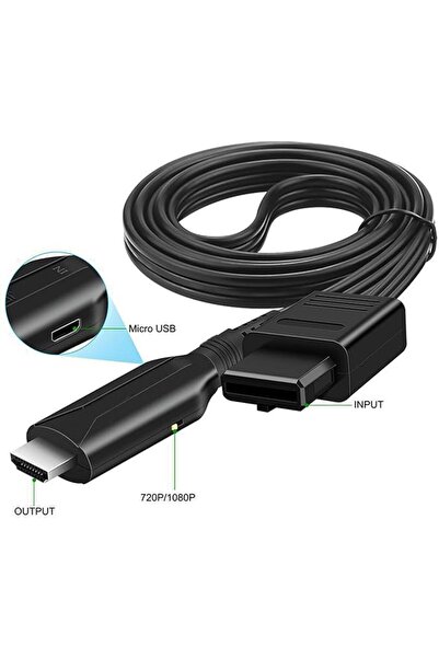 wisfunlly محول Wii إلى HDMI، كابل محول HDMI لجهاز Wii بطول 1 متر/3.2 قدم، بدق...