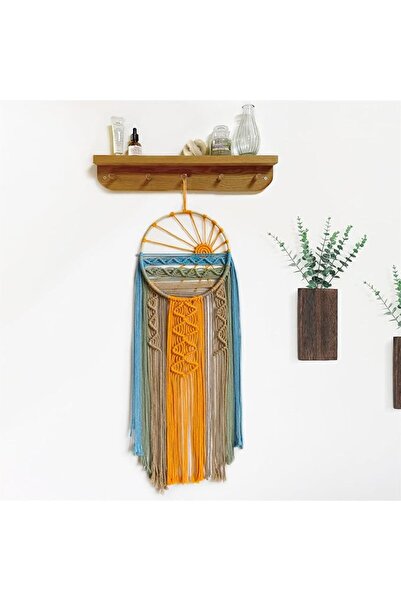 LBN LB Macrame Wall Hanging Boho Macrame Wall Decor, Sunset Wall Art Dream Ca...