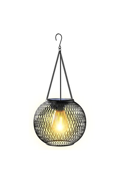 STARSTAR Outdoor Hanging Solar Lantern for Garden & Patio (Black)