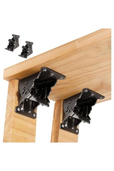 STARSTAR A set of two extendable, foldable, and lockable table legs, a foldin...