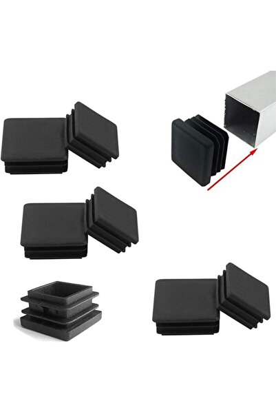 STARSTAR 6-pack of layered plugs for 80 x 80 mm square tubing, plastic end ca...