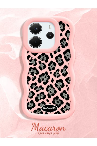 CHICASELUX Redmi Note 14 4g Compatible Wavy Frame Leopard Print High Quality ...
