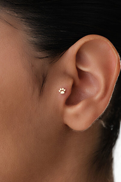 YAVUZ KUYUMCULUK 14 Ayar Altın Pati Tragus Piercing