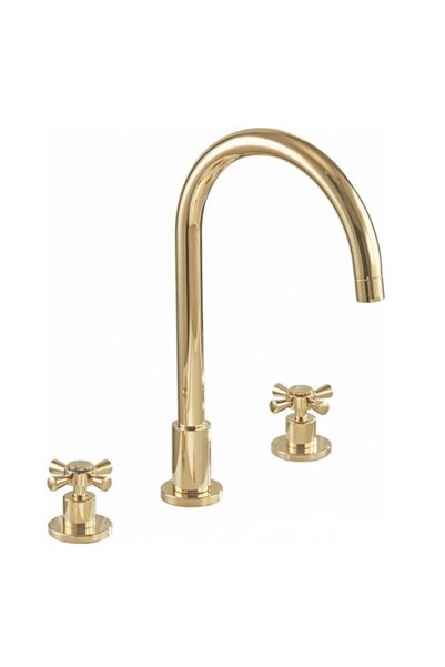 Eca - Quadrille Ankastre Lavabo Bataryası 3 Delikli Altın - 102805079