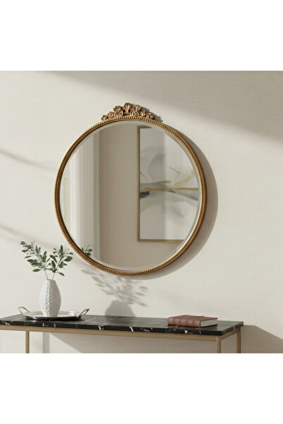 Roots Furniture مرآة مائلة الزوايا، بتشطيب أسود مطفي عتيق