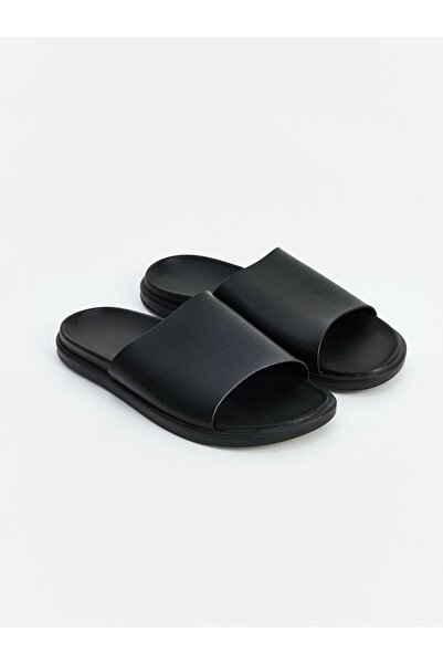 LC Waikiki Lcw Steps Black Single Strap Men's Slippers