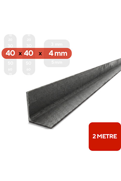 mm demir market Dayanıklı L Köşebent Demir 40x40x4 mm 2 Metre | Kaynak, Raf v...
