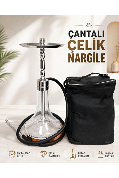 Genel Markalar ÇANTALI ÇELİK NARGİLE TAKIMI
