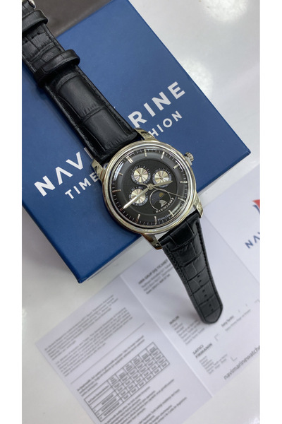 Navimarine Stainless Filled Steel Case Slim Case Function Leather Band 5 Atm ...