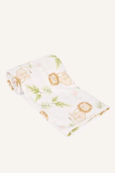 DeFacto Patterned Newborn Blanket for Baby Boy I1100A526Wn