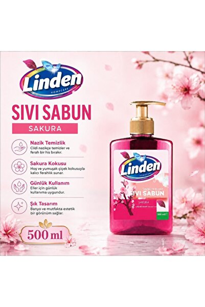 Linden Liquid Soap Sakura 500 ml