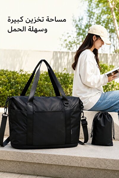 Generic 2 Piece Oxford Expandable Duffel Bag Set Waterproof Travel Gym Shoe C...
