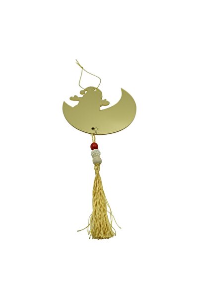 Rao Ornament Brad, Luna, Auriu, Lucios, 10*25cm, Acril, Interior/ Exterior