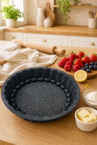 Enza Pisa 26 Cm Yanmaz Yapışmaz Döküm Kek & Tart Kalıbı