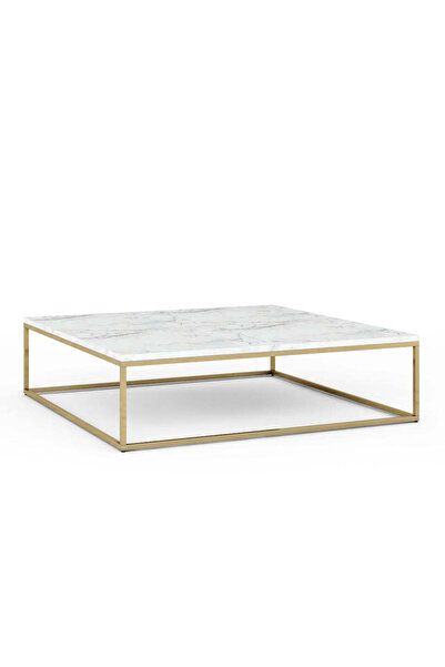 Roots Furniture طاولة قهوة مربعة من الرخام