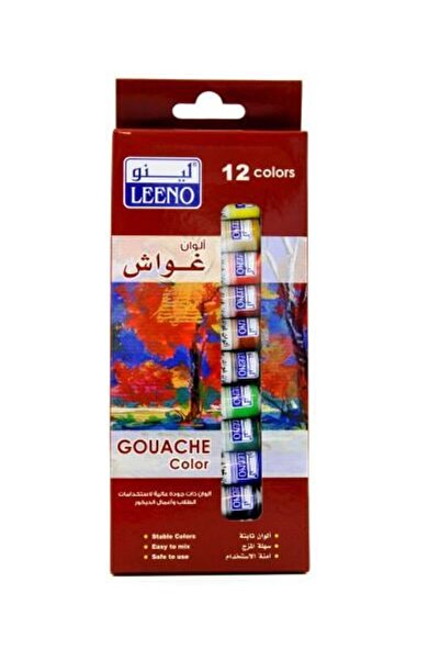 Lino Gouache Paint Tube Set, 12 Colors, 6 ml, Brand