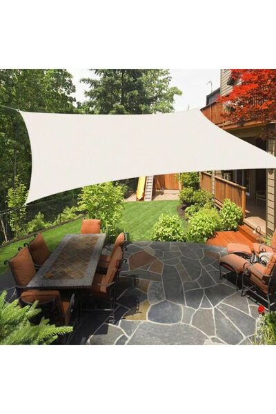 STARSTAR 2x3 meter rectangular sunshade sail, breathable high-density polyeth...