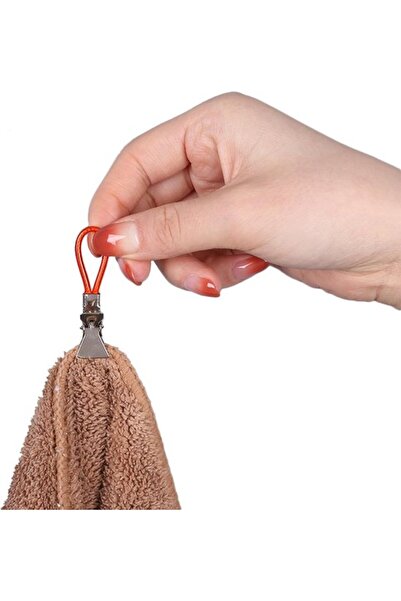 STARSTAR Set of 10 multicolored metal kitchen towel clips – hanging clips for...