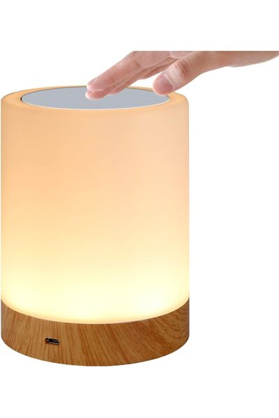 STARSTAR Night Light - Colorful Wood Grain Bedside Table Ambient Light - Dimm...