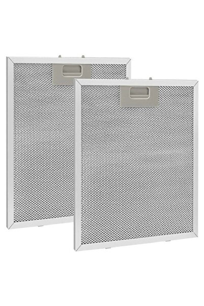 STARSTAR 2-piece metallic gray filter range hood accessory for Hotte Aspirant...