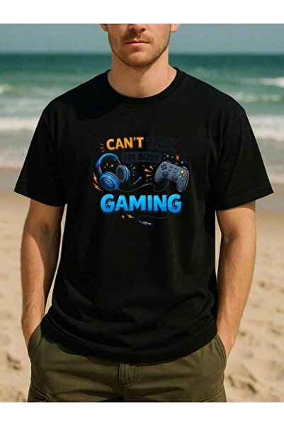 LİNA06 قميص Causalslim Busy Gaming، Do Not Disturb، مزود بطباعة ممتعة لمحبي ا...
