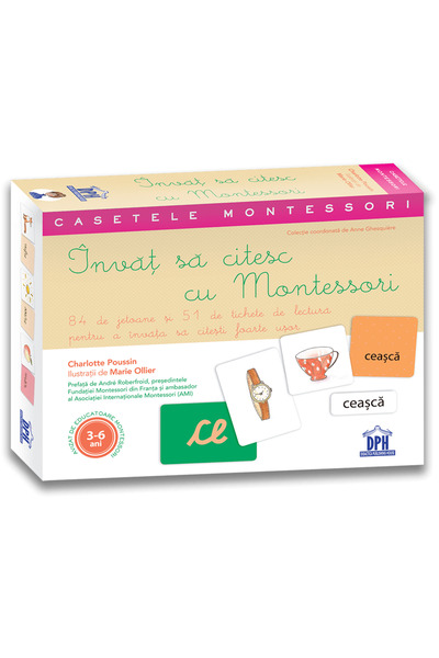 Didactica Publishing House Invat sa citesc cu Montessori: 84 de jetoane si 51...