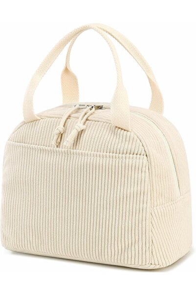 STARSTAR Cute corduroy lunch bag for men and women, reusable insulated lunch ...