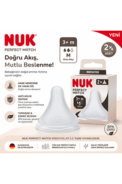Nuk Perfect Match Silikon Biberon Emziği