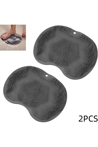 STARSTAR 2-Pack Silicone Bathroom Mat, shower foot scrub & massage mat, anti-...