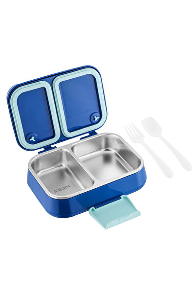 STARSTAR Transparent stainless steel lunchbox, office workers, heatable, ligh...