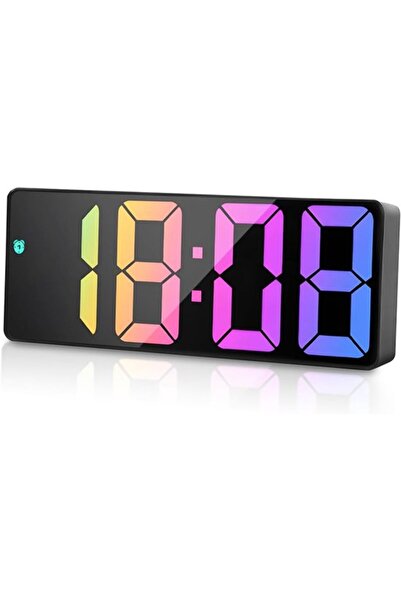 STARSTAR Battery Operated Large LED Digital Bedside Alarm Clock with Temp Cal...