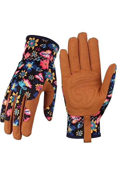 STARSTAR Women's Leather Gardening Gloves - Work gloves suitable for weeding,...