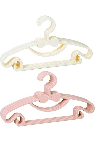 STARSTAR 10pcs Baby Clothes Hangers, Kids Clothes Hangers, Plastic Clothes Ha...