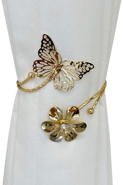 STARSTAR 4-Piece Metal Butterfly Curtain Tiebacks DTY Exquisite Curtain Tieba...