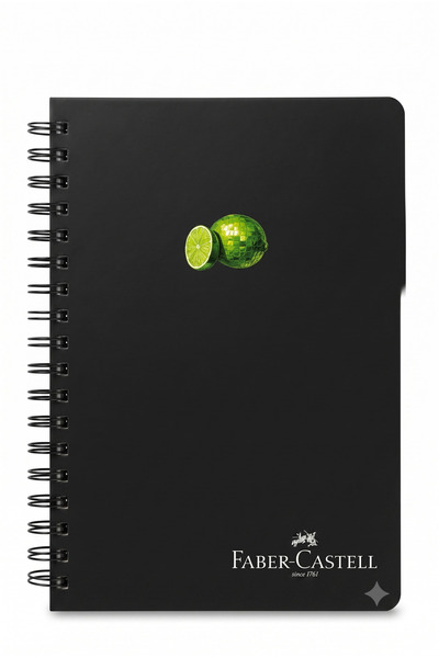 Faber Castell دفتر ملاحظات بغلاف من الورق المقوى من إف سي ديسكو فروتس، مخطط ح...