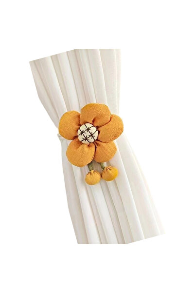 STARSTAR Vintage curtain tiebacks, floral pattern curtain rods (two-pack)