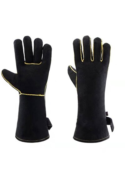 STARSTAR 1 Pair of Grilling Gloves - Leather Heat-Resistant Grilling Gloves -...