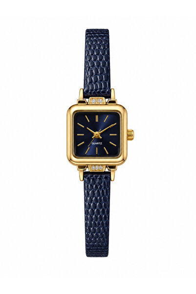 Kadın Kol Saati, Deeri Kordon, Lacivert Kadran Quartz Analog Bilek Saati