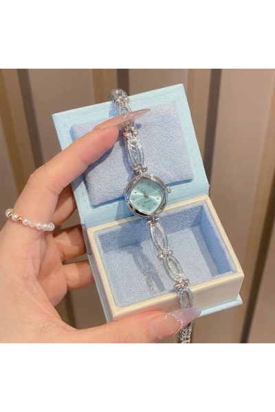 Heda Jewelry ساعة مينيلي فينتاج - ساعة يد نسائية بهيكل فولاذي