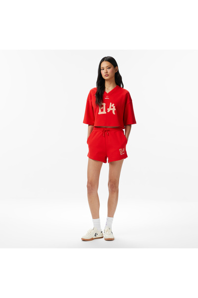 United4 Regular Fit Kadın Kırmızı Şort